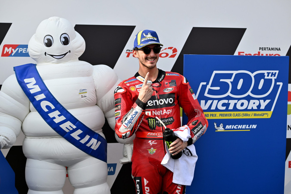 500η νίκη για τη Michelin με Bagnaia και βροχή ρεκόρ κάτω από τον ήλιο της Mandalika