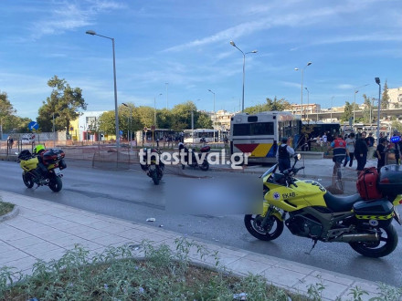 Θεσσαλονίκη - Λεωφορείο παρέσυρε και σκότωσε γυναίκα σε δίκυκλο
