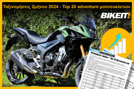 Ταξινομήσεις 2μηνου 2024, adventure μοτοσυκλέτες – Top 20 μοντέλων