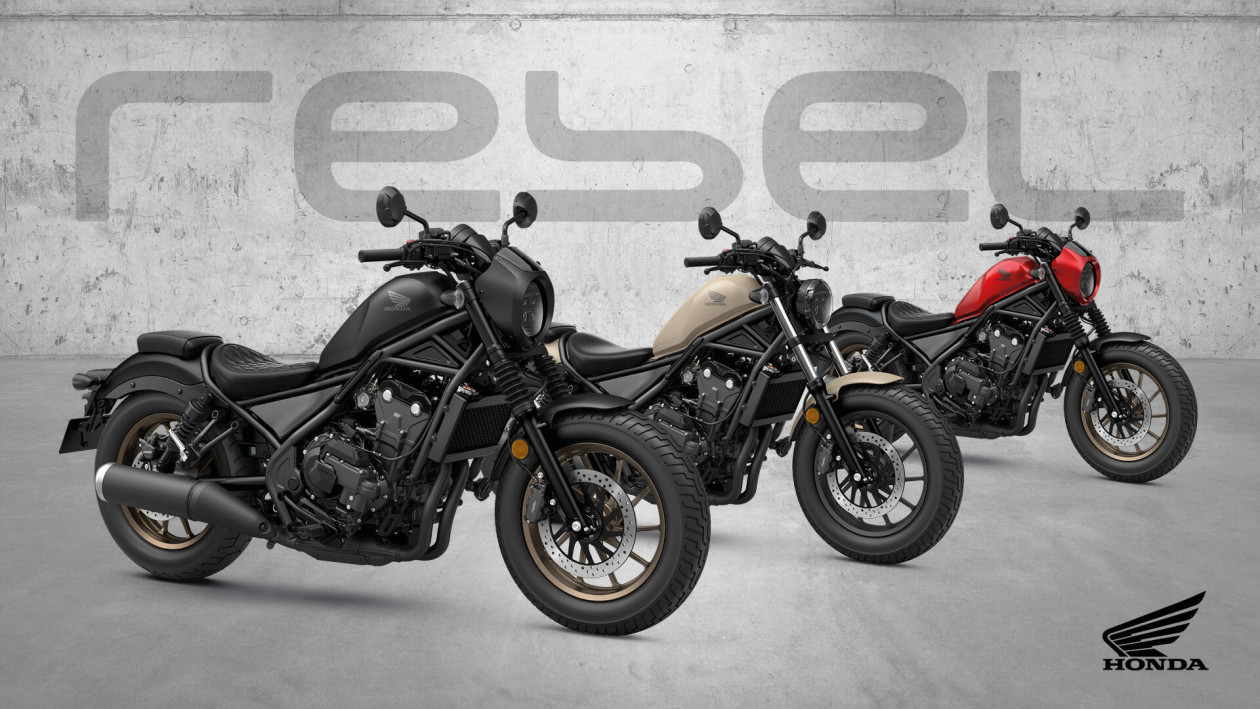 Honda CMX500 Rebel / CMX1100 Rebel – Αναβαθμίσεις και νέα χρώματα