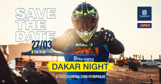 DAKAR NIGHT by Husqvarna Hellas &amp; DNA Filters - Αφιερωμένη στον Βασίλη Μπούδρο