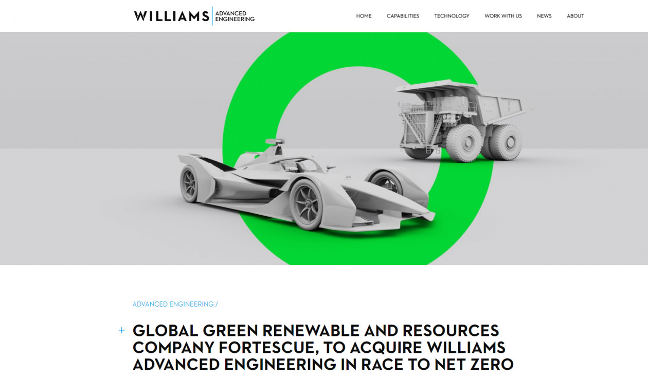 Williams Advanced Engineering - Εξαγοράστηκε από εταιρεία εξορύξεων - Άγνωστο το μέλλον της μπαταρίας της ηλεκτρικής Triumph