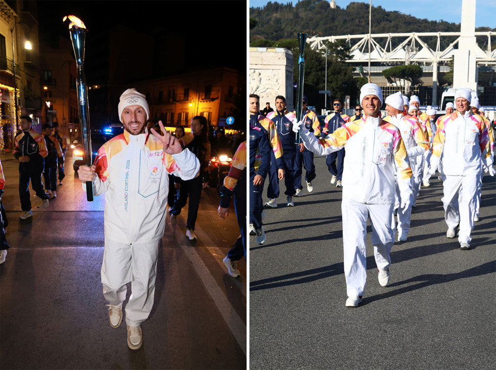 Antonio Cairoli και Alessandro Lupino μετέφεραν την Ολυμπιακή Φλόγα