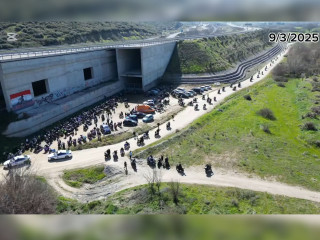 Τέμπη - Εκατοντάδες μοτοσυκλετιστές στη μοτοπορεία μνήμης και διαμαρτυρίας