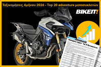 Ταξινομήσεις 4μήνου 2024, adventure μοτοσυκλέτες – Top 20 Μοντέλων