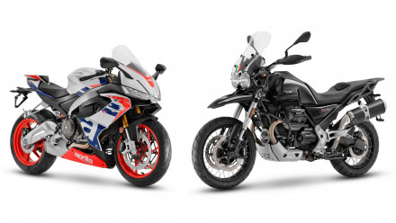 Aprilia RS 660 Ltd Edtion &amp; Moto Guzzi V85TT Guardia d' Onore - Online κρατήσεις