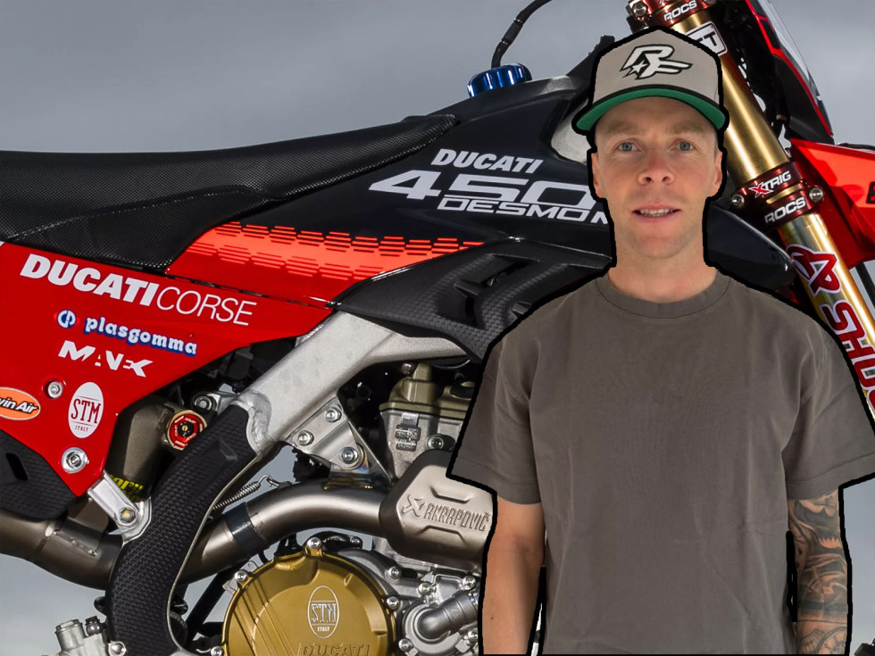 Romain Febvre - Μεταγραφή αεροδρομίου για τη σέλα της Ducati Desmo450 MX