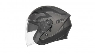 Κράνος Nox N127 Metro μαύρο/ασημί matt – Από τη Moto Market