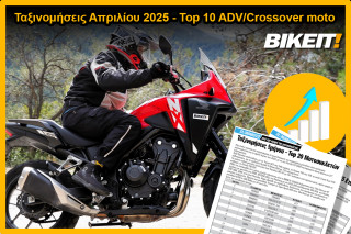 Ταξινομήσεις Απριλίου 2025, adventure/crossover μοτοσυκλέτες – Top 10 Μοντέλων