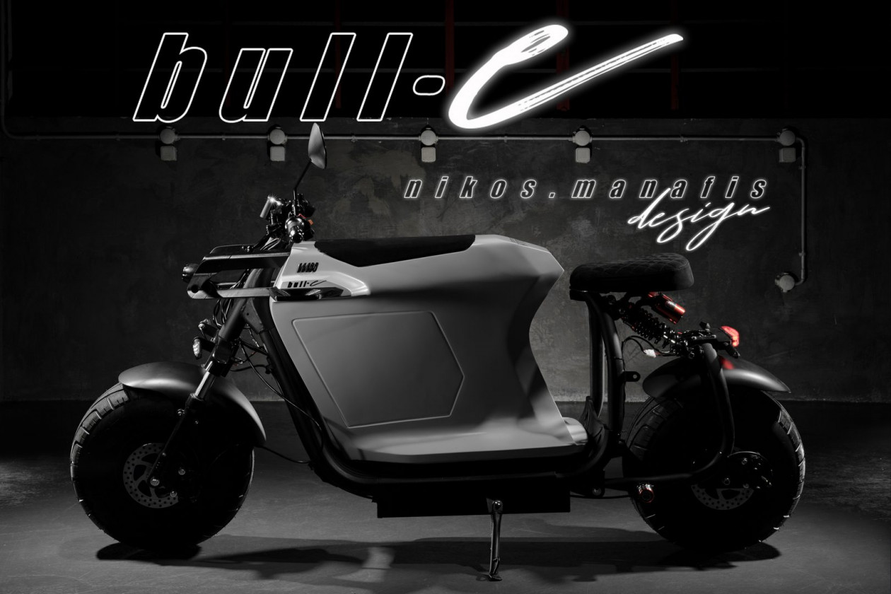 Bull-e - Ηλεκτρικό scooter με μοναδικό στιλ, από τον Νίκο Μανάφη!