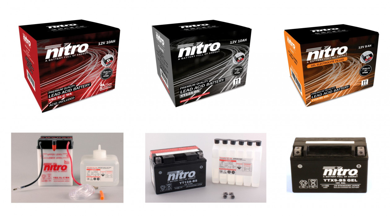 Nitro Premium μπαταρίες Μολύβδου από την AFAM