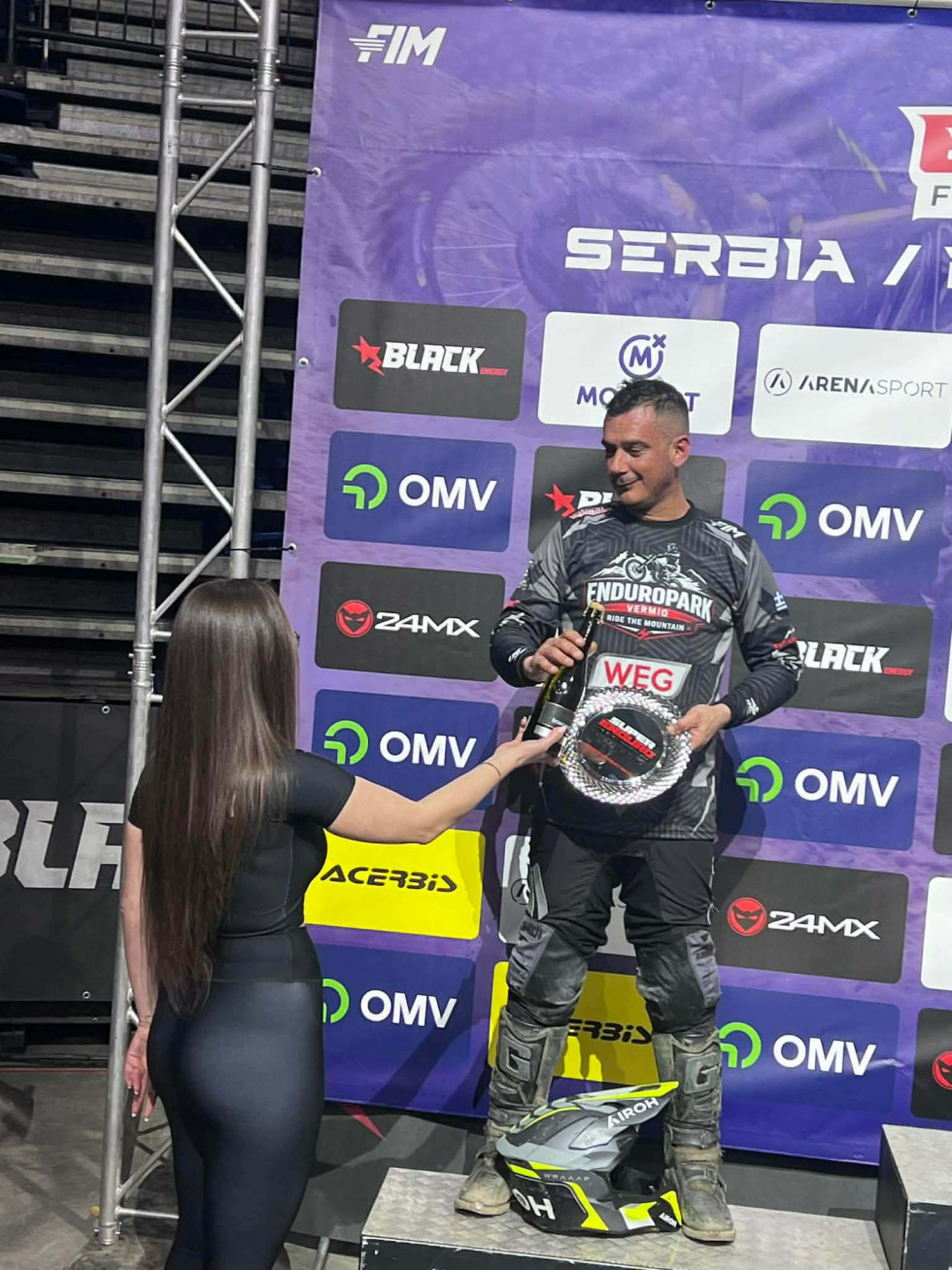 FIM SuperEnduro - Πρώτη συμμετοχή για τον Κωνσταντίνο Ευστρατιάδη και πρώτη διάκριση!