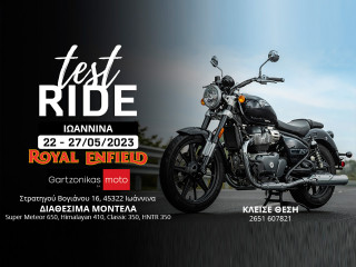 Royal Enfield Test Rides στα Ιωάννινα από την εταιρεία Gartzonikas Moto