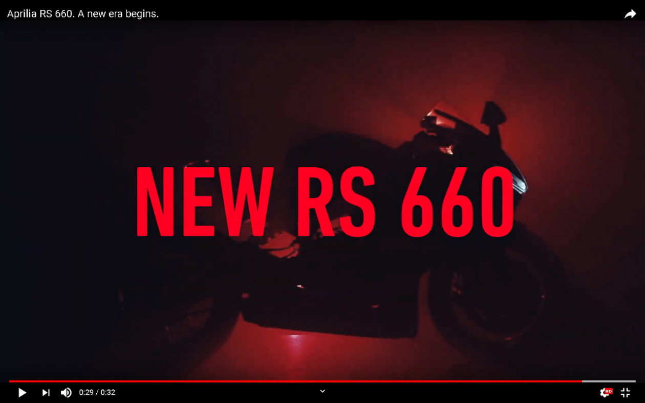 Aprilia RS 660 - Teaser video λίγο πριν την επίσημη παρουσίαση