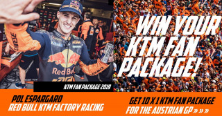 ΚΤΜ - Διαγωνισμός με βραβείο 10 KTM FAN PACKAGES για το GP της Αυστρίας